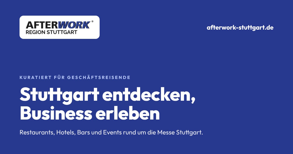 Hotel Alber – Hotels in Airport & trade fair | AFTERWORK Stuttgart